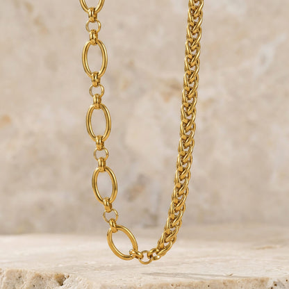 Collier chaîne épaisse en acier inoxydable